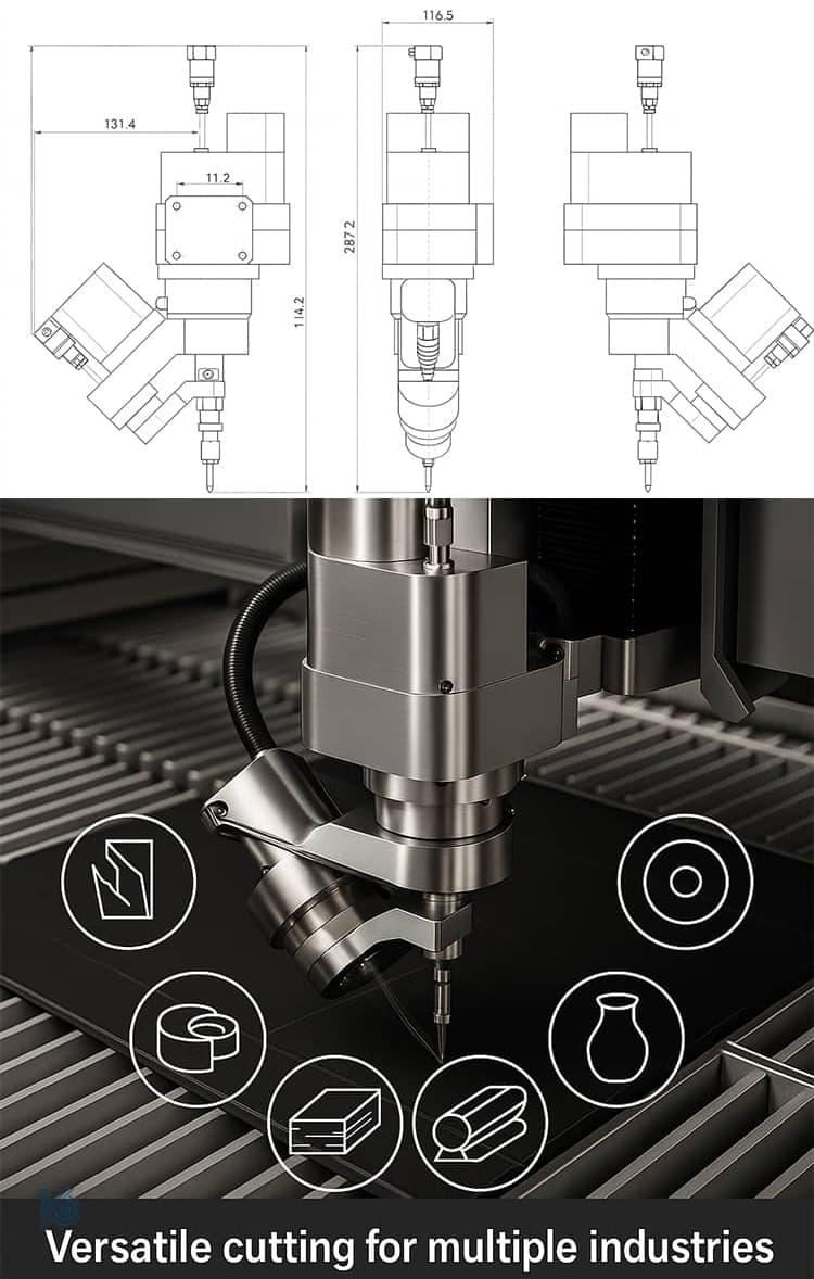 Waterjet 5 Axis Cutting Head