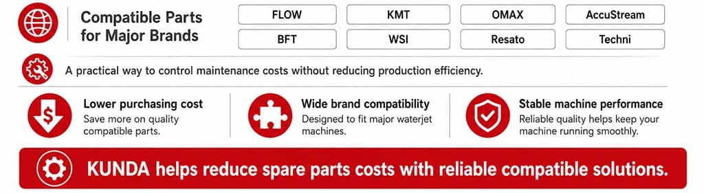 Waterjet Spare Parts Cost,Waterjet Replacement Parts,Waterjet Compatible Parts