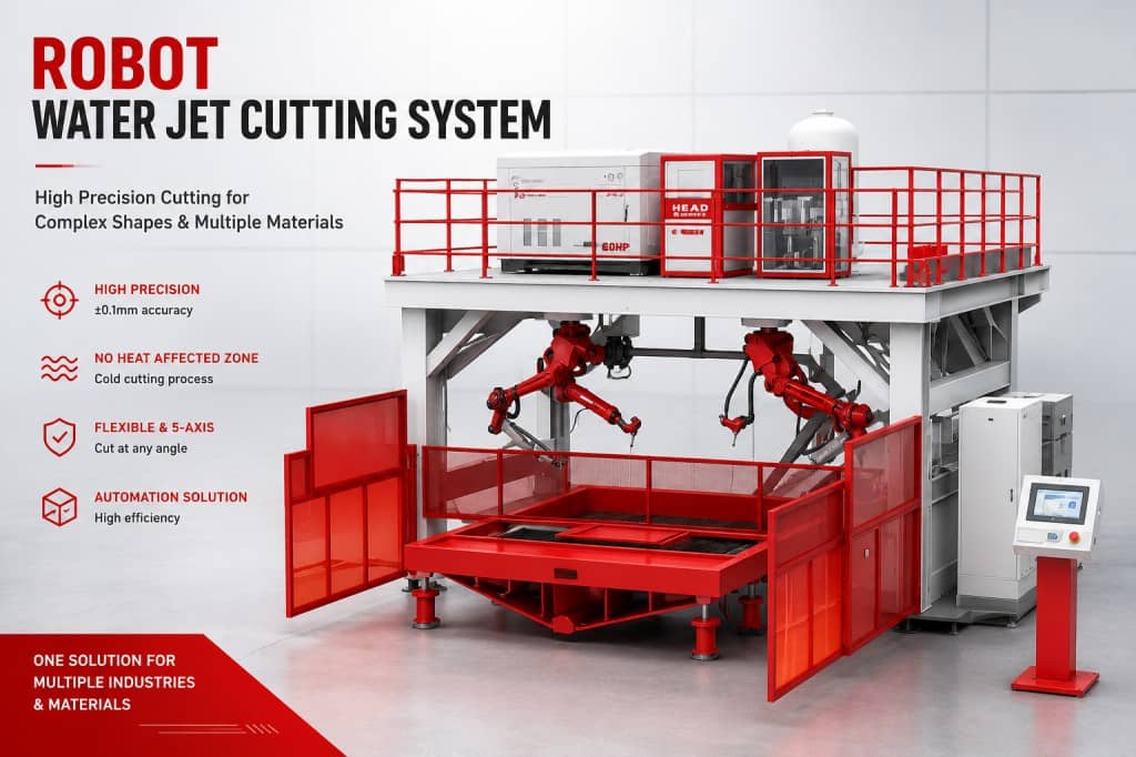 Robotic Water Jet Abb Robot Kuka Arm Waterjet Cutting Machine Supplier