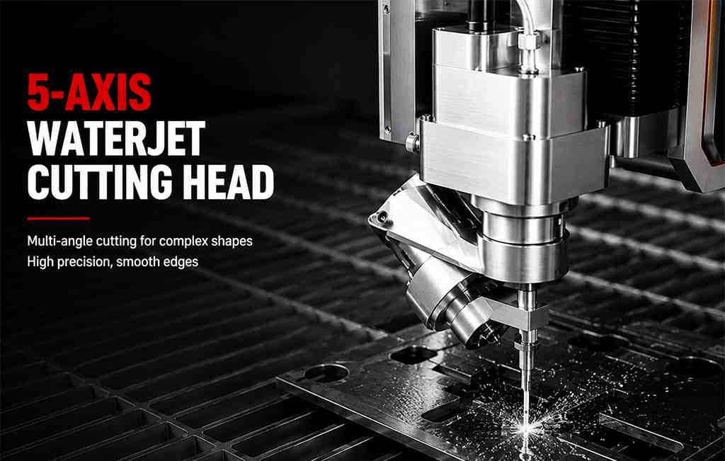 Dynamic Waterjet Cutting Head Long Life Kmt Intelligent Waterjet Bevel Cutting Head Parts