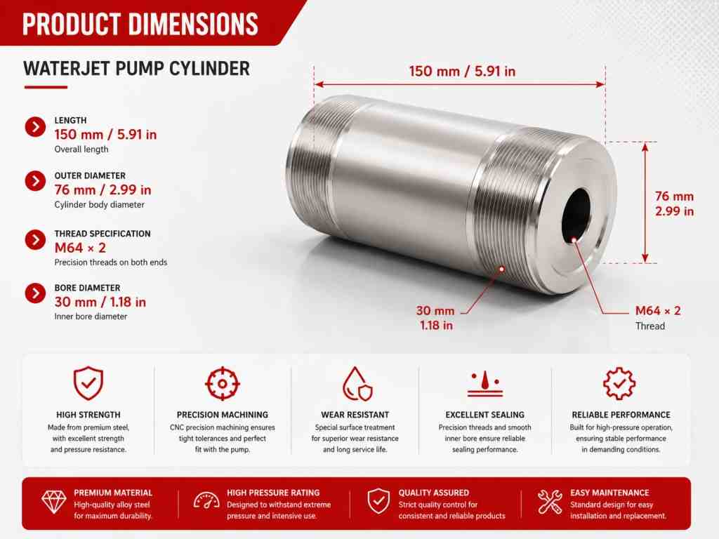 Waterjet Intensifier Cylinder High Efficiency <a href=https://www.kundacnc.com/Waterjet-Intensifier-Cylinder-High-Efficiency-Ceramic-Liner-Waterjet-Cylinder-Price-p.html target='_blank'>Ceramic Liner Waterjet Cylinder</a> Price