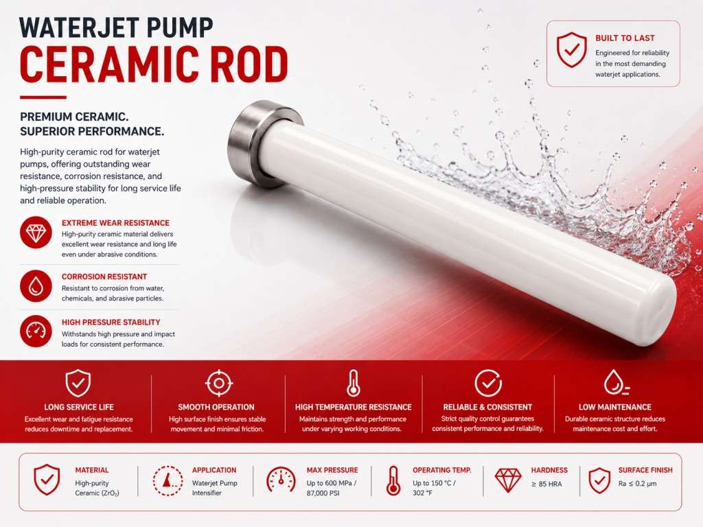 Waterjet Pump Ceramic Rod <a href=https://www.kundacnc.com/Waterjet-Pump-Ceramic-Rod-High-Strength-Waterjet-Ceramic-Rod-For-Waterjet-Pump-System-p.html target='_blank'>High Strength <a href=https://www.kundacnc.com/Waterjet-Ceramic-Rod-High-Density-Waterjet-Long-Lifespan-Ceramic-Rod-For-90K-Waterjet-System-p.html target='_blank'>Waterjet Ceramic Rod</a></a> For <a href=https://www.kundacnc.com/Water-Jet-Cutting-Pump-4000-Bar-Commercial-Continuous-Duty-Waterjet-Pump-System-p.html target='_blank'>Water<a href=https://www.kundacnc.com/Waterjet-Pumps-High-Pressure-Water-Jet-Pump-System-For-Industrial-Use-p.html target='_blank'>Jet Pump System</a></a>