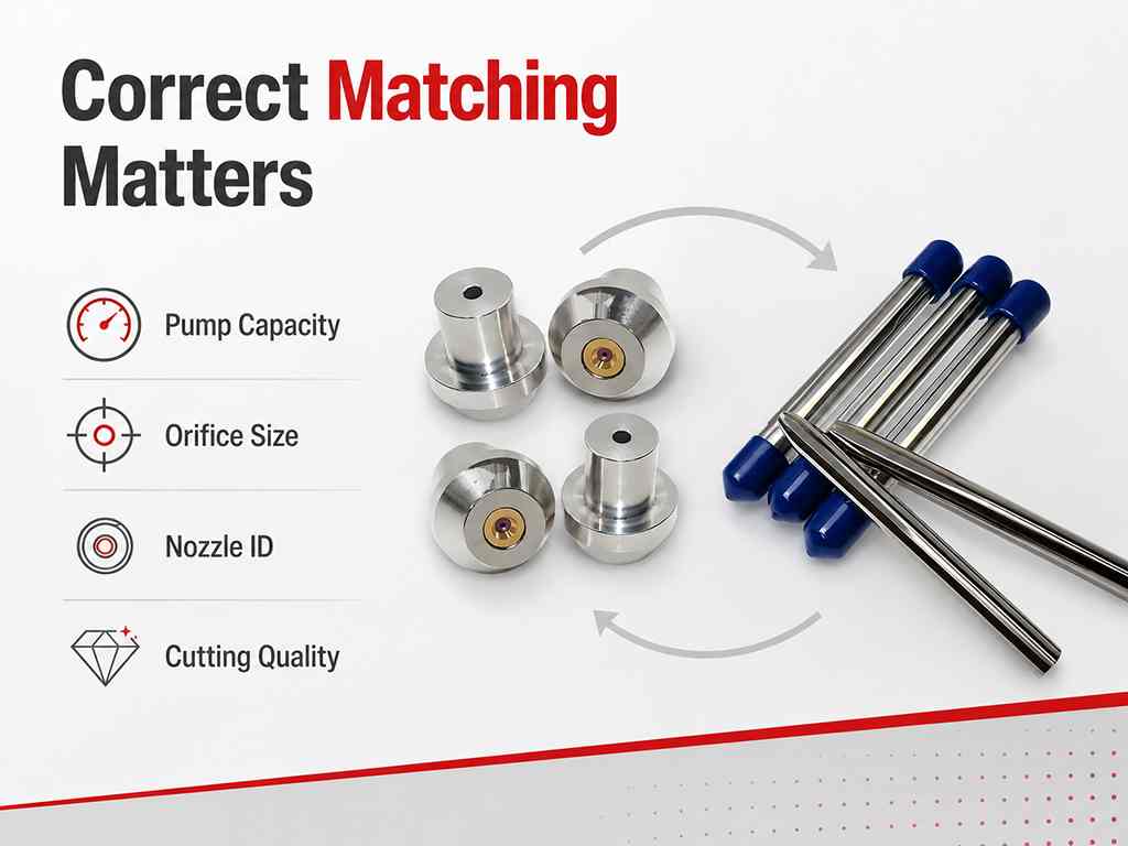 How to Choose the Right Waterjet Orifice and Nozzle Combination