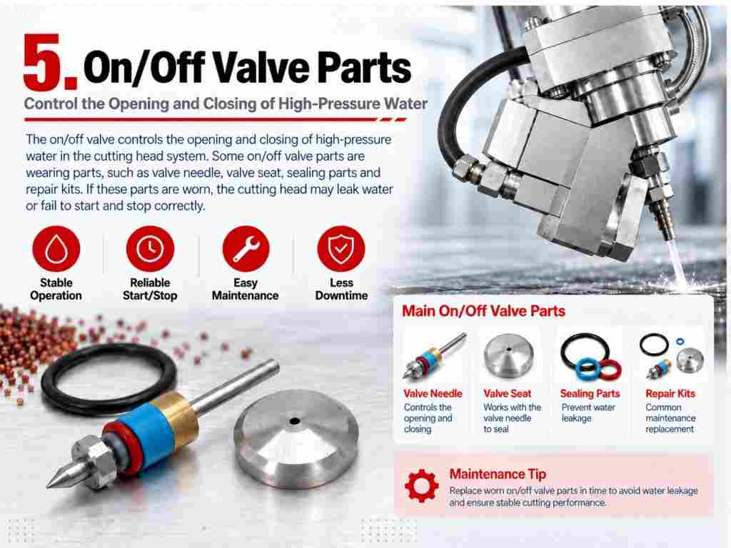 Waterjet Cutting Head Parts Waterjet Cutting Head Consumables