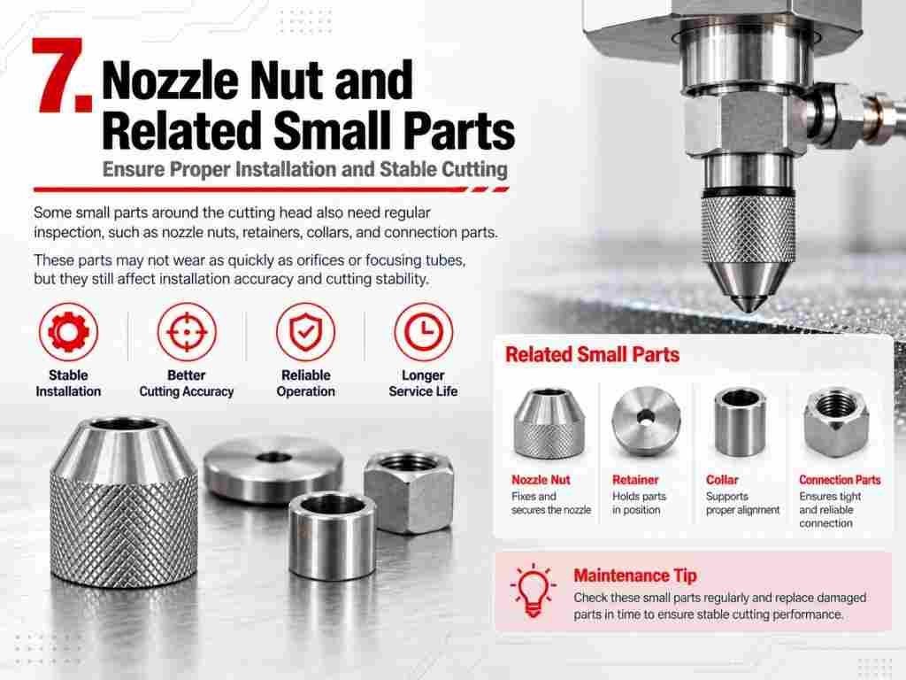 Waterjet Cutting Head Parts Waterjet Cutting Head Consumables