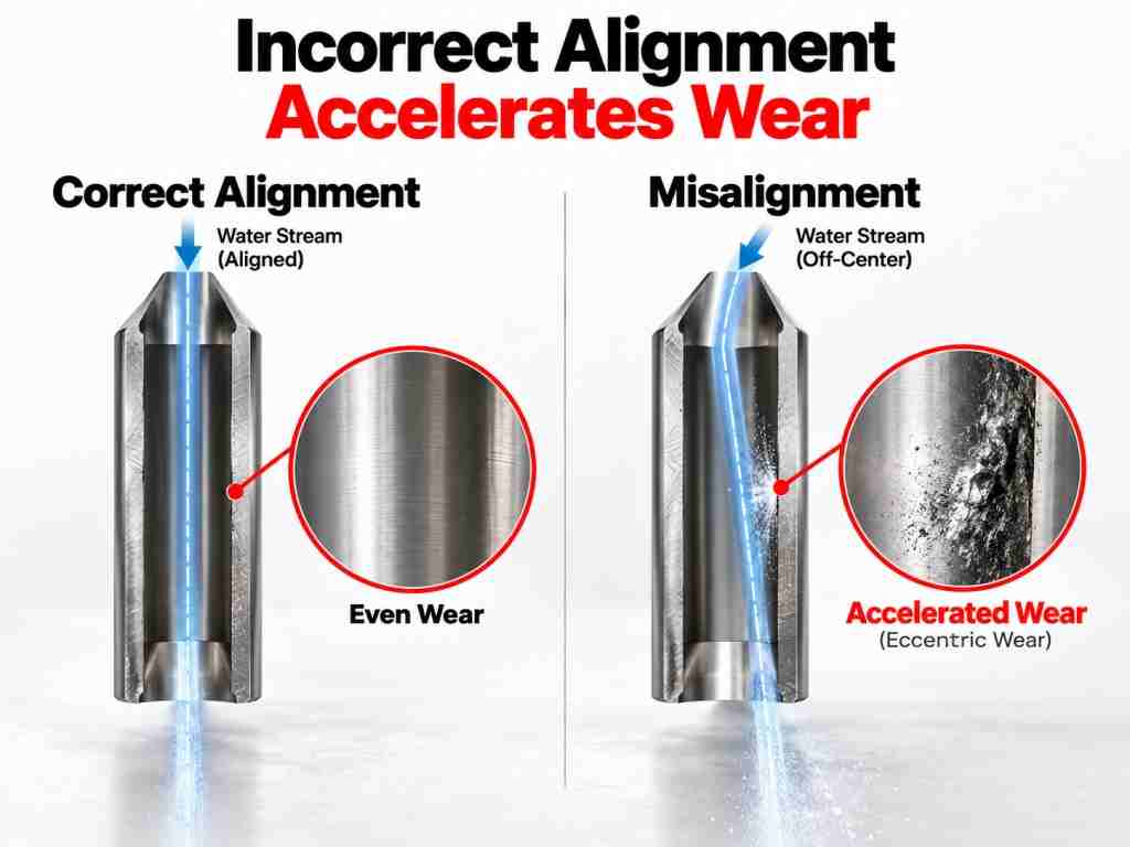 Waterjet Focusing Tube Wear